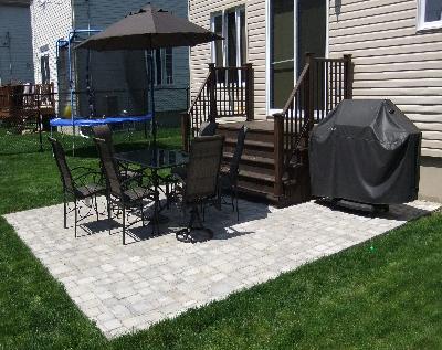 patio en pavé