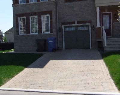 stationement en pavé