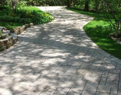 stationement en pavé