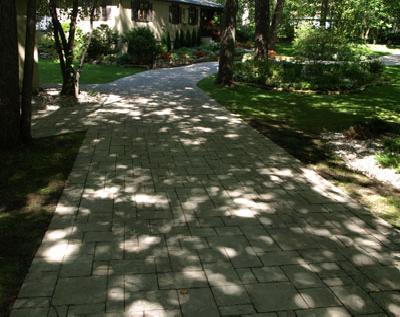 stationement en pavé