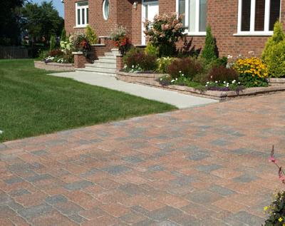 stationement en pavé